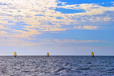 Scenic view of sea against sky