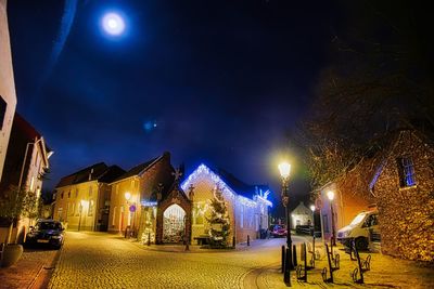 City street at night