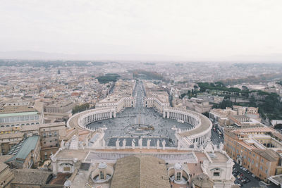 High angle view of cityscape