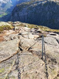 Rock formations on land