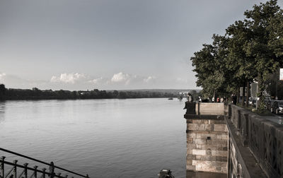 Scenic view of river against sky