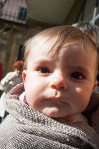 Portrait of cute baby girl