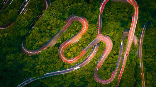 A winding, dangerous mountain road