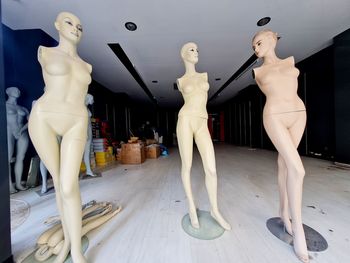 Mannequins in store