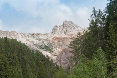 Scenic view of rocky mountains against sky