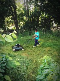 Man in park