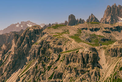 Panorama of the dolomites in italy, ideal for landscape.