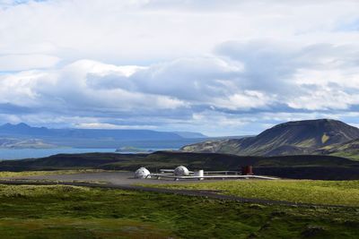 Scenic view of landscape against sky