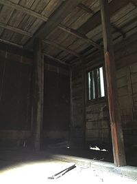 Interior of abandoned building