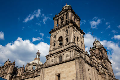Low angle view of church against sky