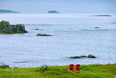 Scenic view of sea against sky