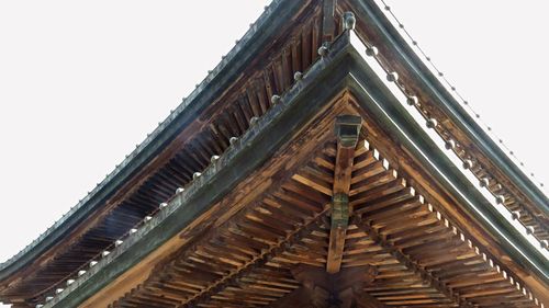 Low angle view of temple