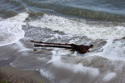 High angle view of water