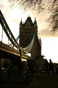 View of building against cloudy sky