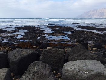 Scenic view of sea against sky