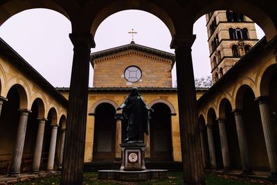 Low angle view of historical building against sky