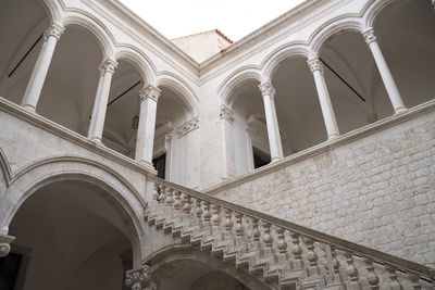 Low angle view of historical building