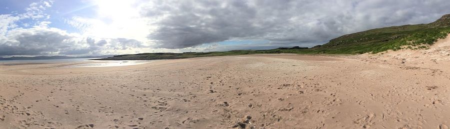 Panoramic view of beach against sky