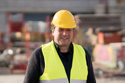 Close-up of man smiling