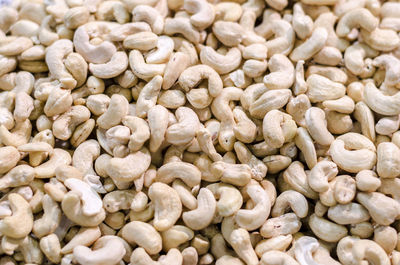 Full frame shot of cashew nuts
