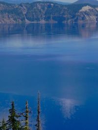 Scenic view of calm lake