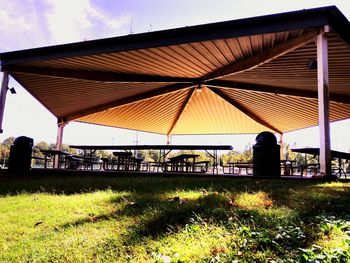 Silhouette of building against sky