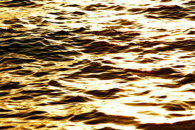 Full frame shot of sea during sunset