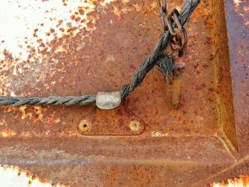 Close-up of rusty metal