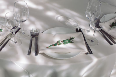 Close-up of ice cream on dining table