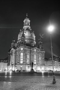 Night view of illuminated street light at night