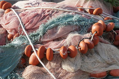 Close-up of fishing net