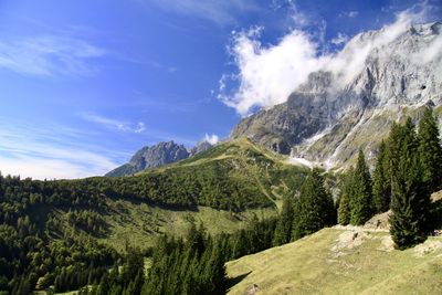 Panoramic view of landscape against sky