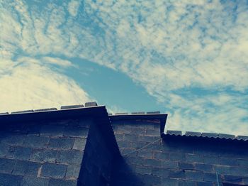 Low angle view of building against sky