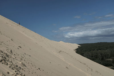 Scenic view of desert against sky