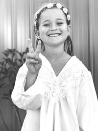 Portrait of a smiling young woman