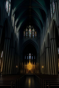 Low angle view of ceiling