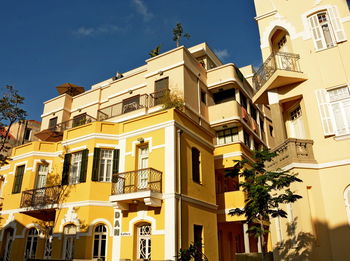 Low angle view of building against sky