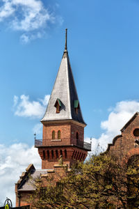 Low angle view of building against sky