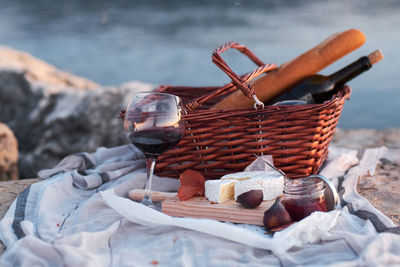 Close-up of food in basket