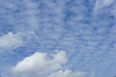 Low angle view of clouds in sky