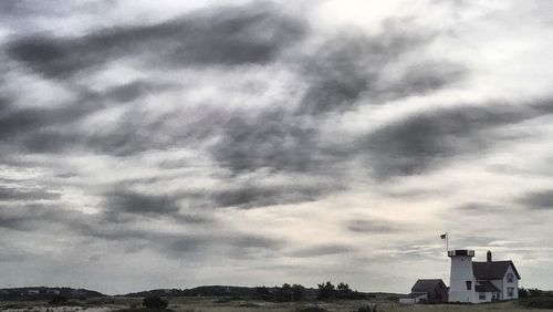 Cloudy sky over landscape