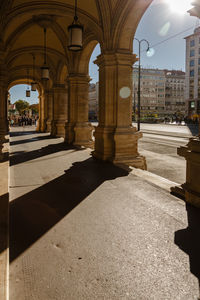 Low angle view of historic building