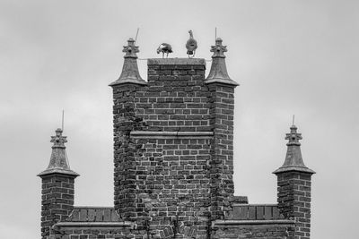 Low angle view of building against sky