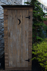 Close-up of wooden door