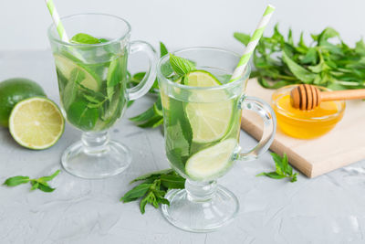 Close-up of drink on table