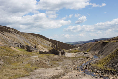 Old gang smelting mills near reeth in the yorkshire dales national park, north yorkshire, uk