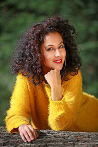 Portrait of a smiling young woman