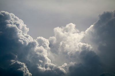 Low angle view of clouds in sky