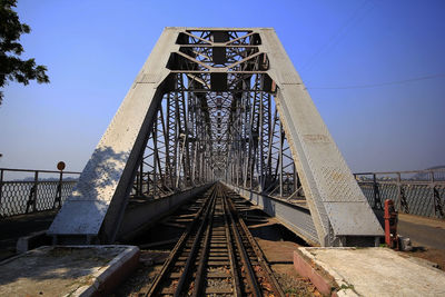 Railroad bridge across the river.