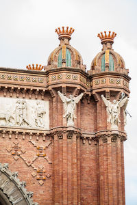 Low angle view of historical building against sky